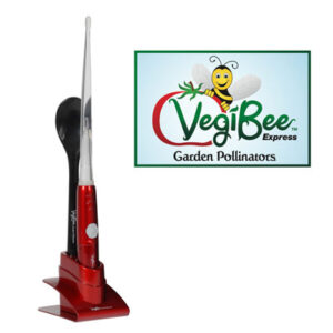 A red and black paper cutter next to a vegibee logo.